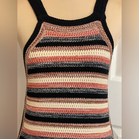FREE PEOPLE Retro Ruby Crochet Sweater Dress XS - Picture 11 of 13